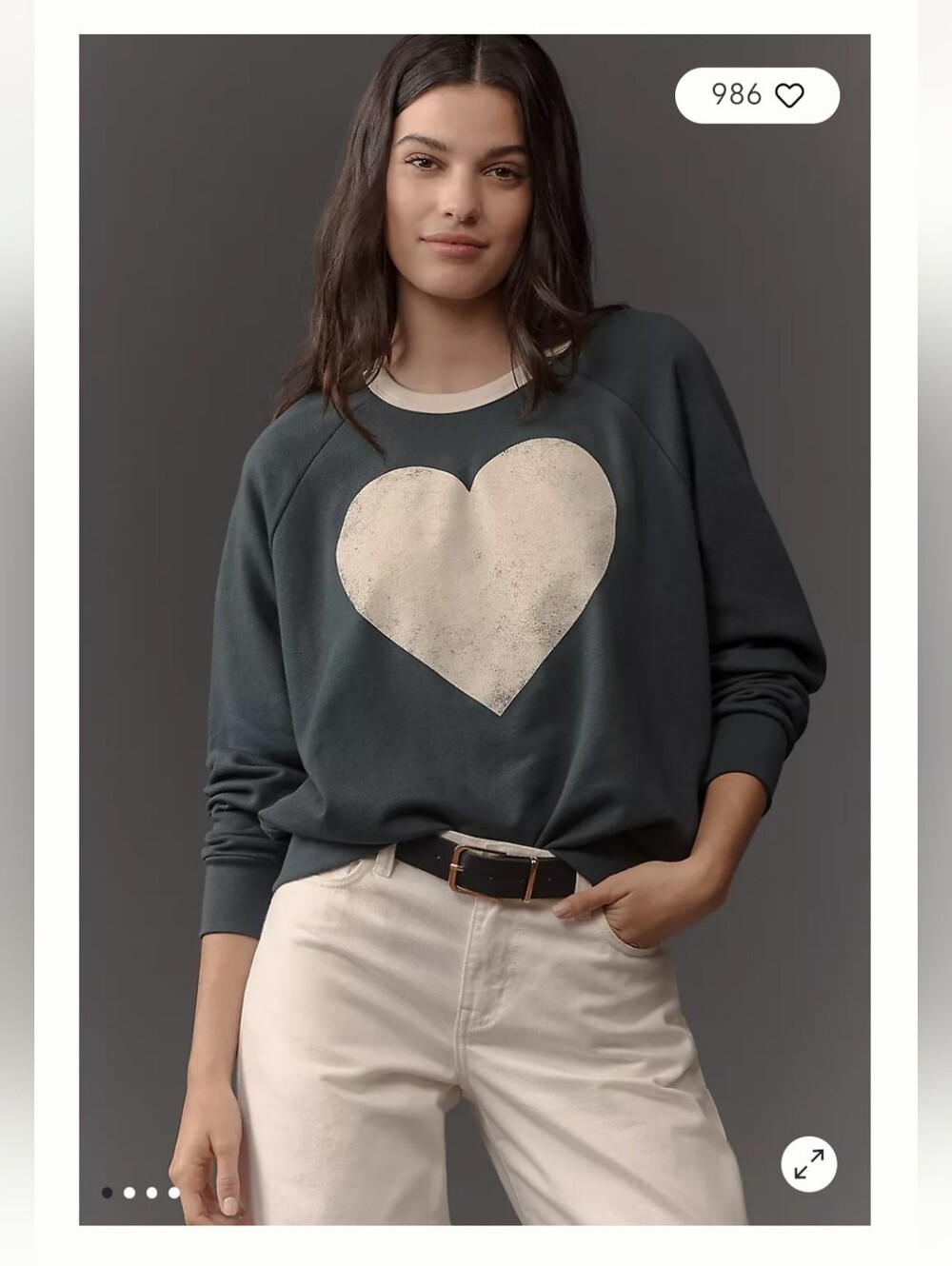 Heart Graphic Sweatshirt